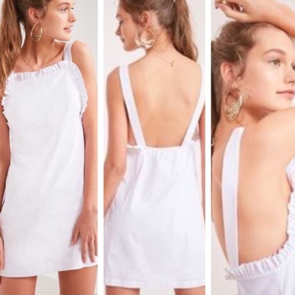 Kimchi Blue White Frill Mini Dress Size S